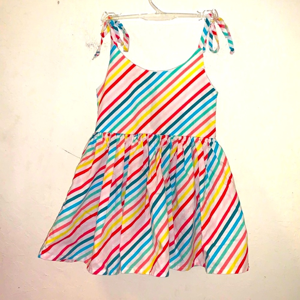 Kids Girls Sadie Rainbow Stripe Dress- 2/3 Yrs